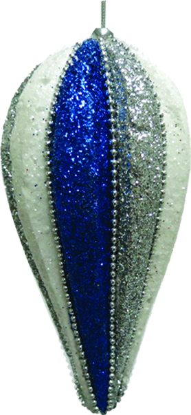 Glittered Finial Drop, 16cm