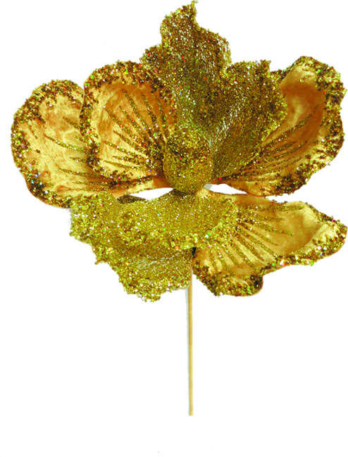 30cm Artificial Magnolia - Gold