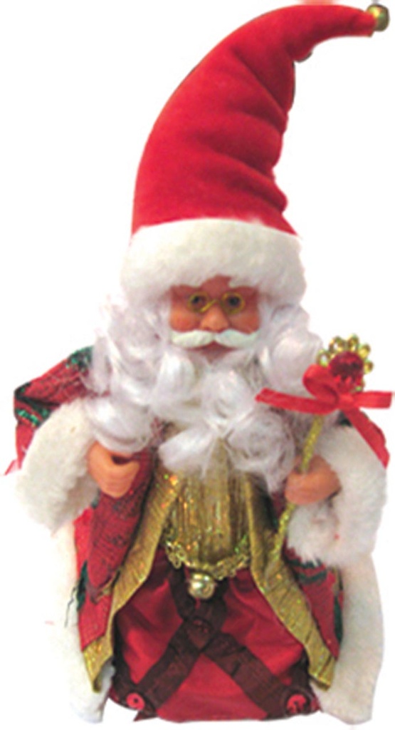 15cm PVC Santa - Red