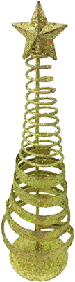 20cm Spiral Cone Centrepiece - Gold
