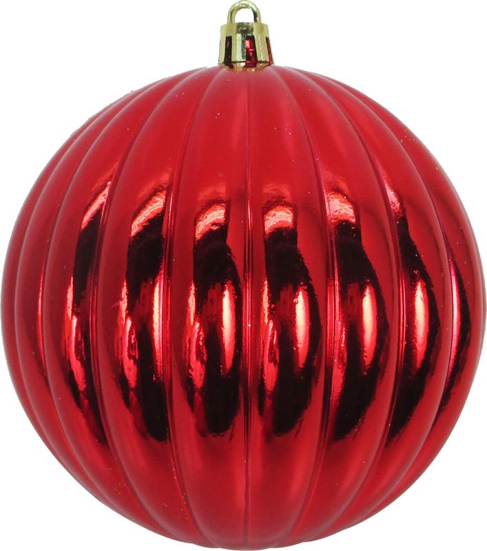 10cm Shiny Pumpkin - Red