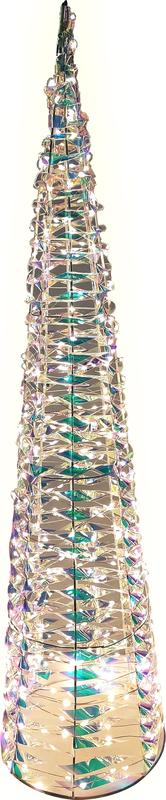 100cm Light-Up Cone Tree, Warm White