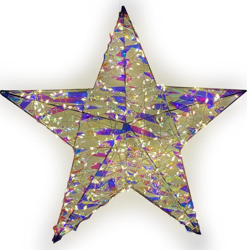 40cm Light-Up Star, Warm White
