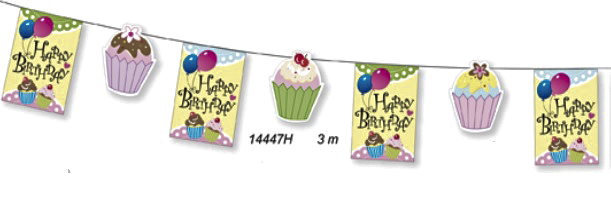 3m Happy Birthday Bunting