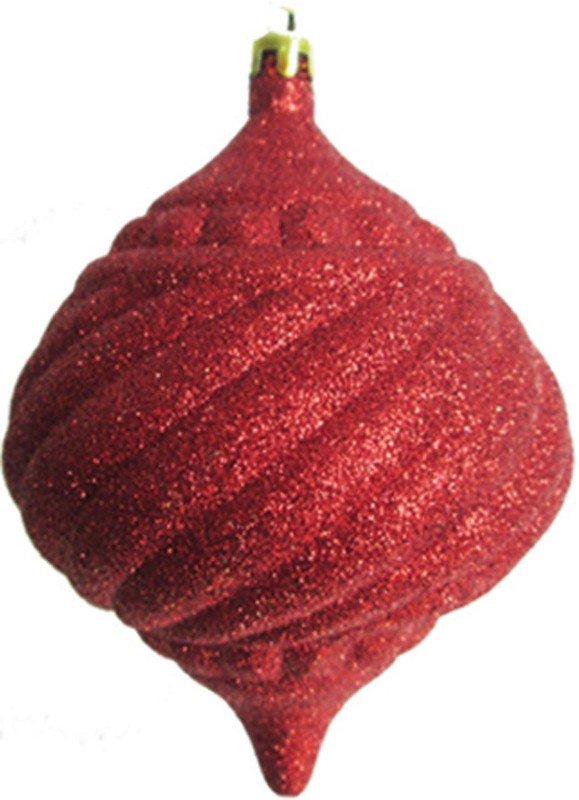 13cm Glittered Onion - Red