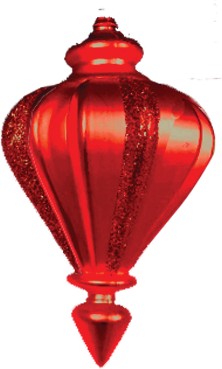 Glittered Teardrop, 18cm