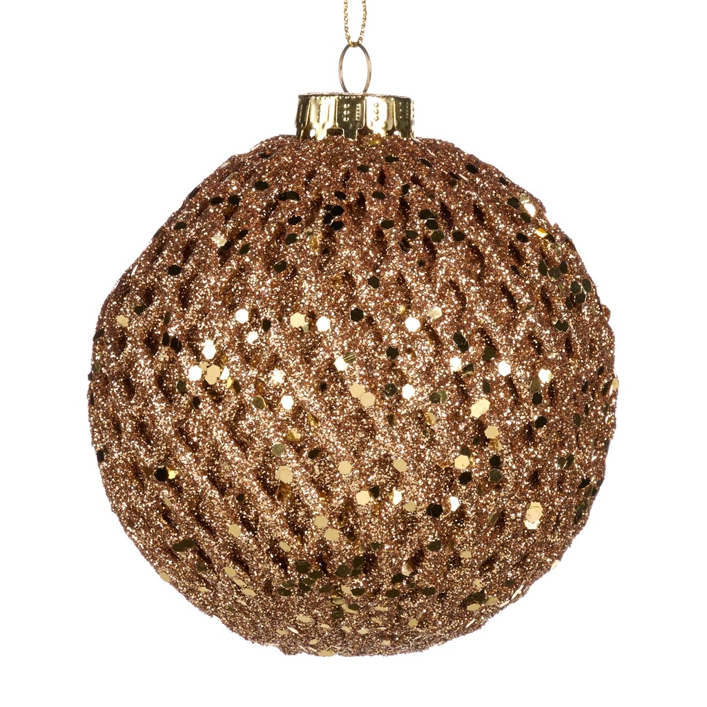 10cm Sparkle Ball - Gold