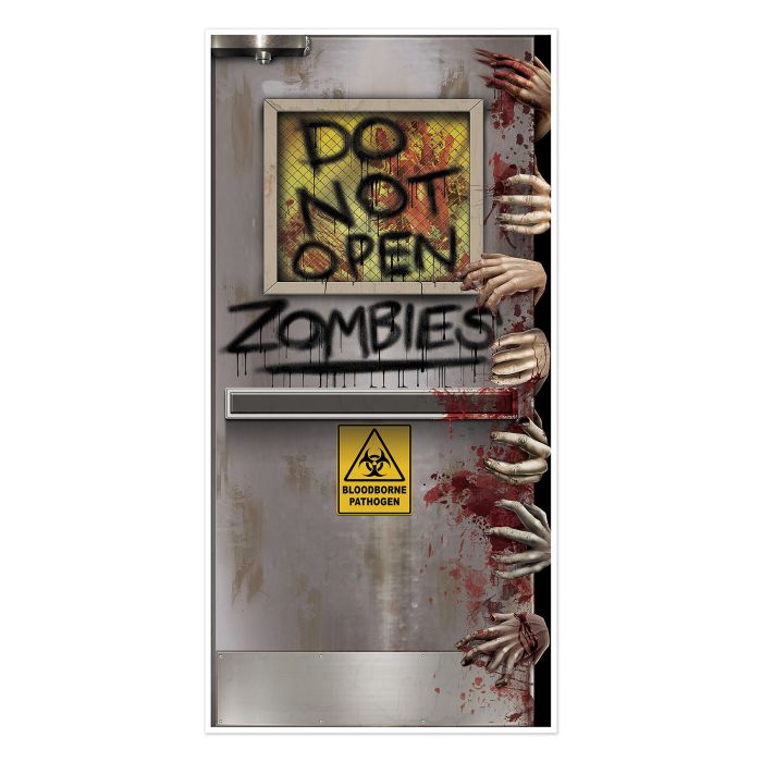 Zombies Lab Door Cover, 1.5m