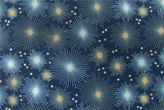 [LI035] 10m x 70cm Printed Gift Wrap - Blue/Silver/Gold