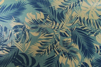 [LI036] 10m x 70cm Printed Gift Wrap - Blue/Beige