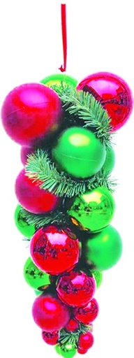 [LX004-RG] 60cm Ball Grape - Red/Green