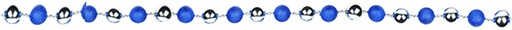 [LF128] 1.6m Ball Garland - Blue/Silver