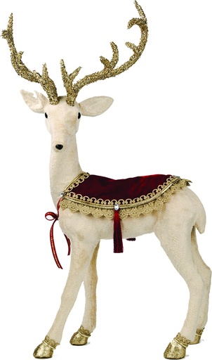 [LJ012] 73cm Deer - Beige/Red