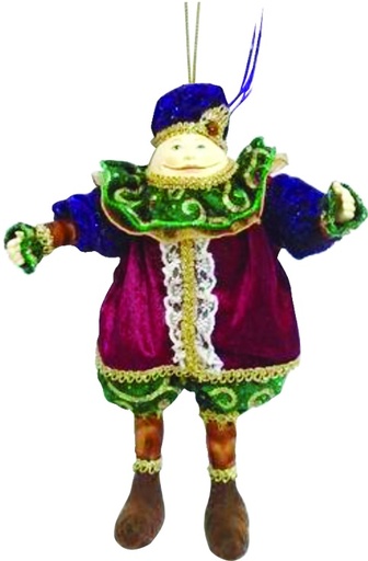 [SL143] 35.5cm Humpty Dumpty - Burgundy/Green
