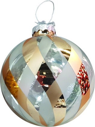 [YS010] 10cm Glass Ball - Gold