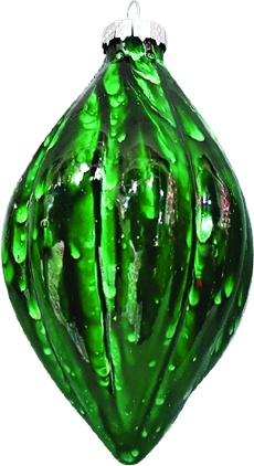 [YS029] 12cm Glass Drop - Green