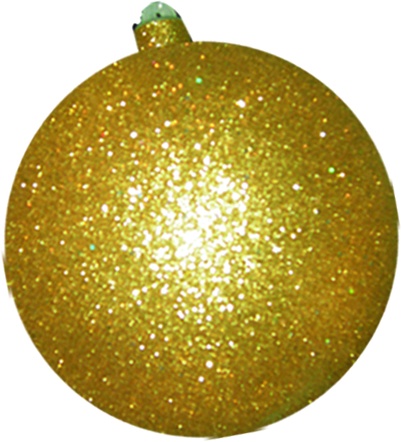 [CB150G-GD] 15cm Glitter Ball - Gold