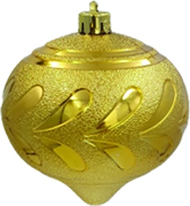 [LF095-GD] 10cm Shiny Onion - Gold