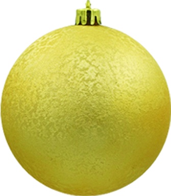 [LF100-GD] 10cm Crinkle Ball - Gold