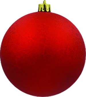 [LF100-R] 10cm Crinkle Ball - Red