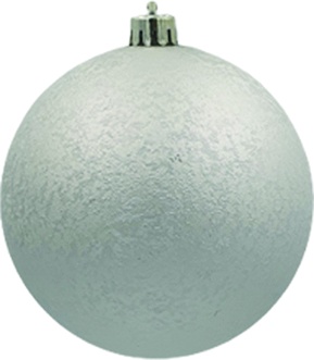 [LF100-S] 10cm Crinkle Ball - Silver