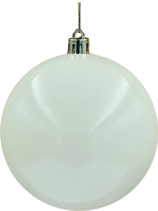 [CB080S-W] 8cm Shiny Ball - White