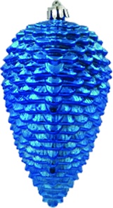 [LF080-B] 12cm Pine Cone - Blue