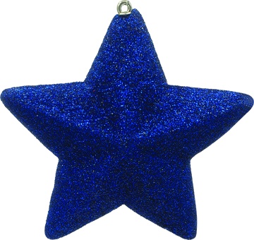 [LF160-B] 14cm Glitter Star - Blue