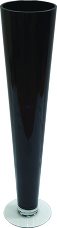 [FG263] 50cm x 11cm Glass Vase - Black