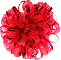 [BR031] 50m x 1cm Pull Bow Ribbon - Red