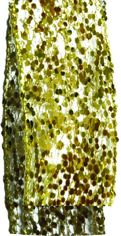 [YY015] 9.1m x 6.3cm Sequin Mesh Ribbon