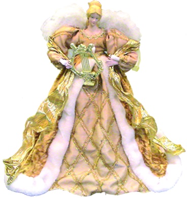 [TP014] 16" Angel - Gold/White