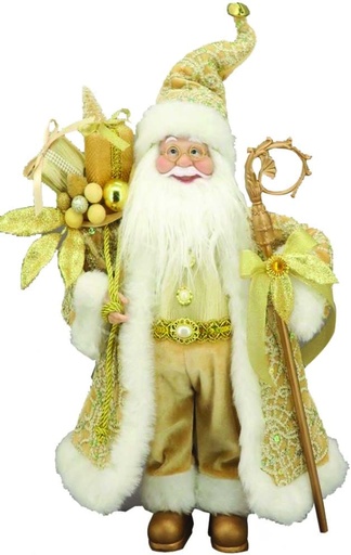 [TP092] 48" Standing Santa - Gold