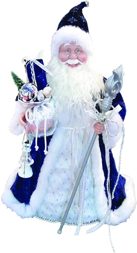 [TP096] 36" Standing Santa - Blue/White
