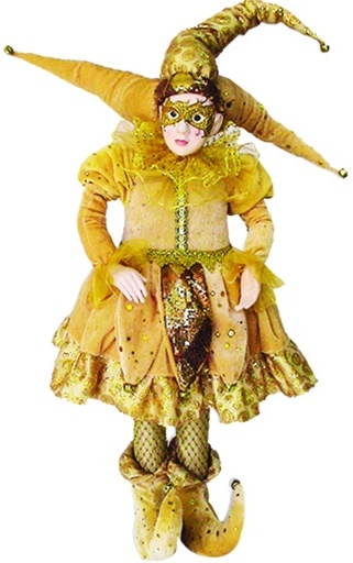 [TP006-26] 26" Standing Jester - Gold