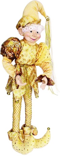 [TP010-32] 32" Hanging Elf - Gold
