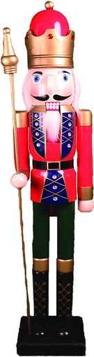 [RT193] 1.5m Nutcracker w/ Scepter - Red