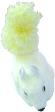 [YK10080085] 22cm x 18cm Styrofoam Squirrel - White