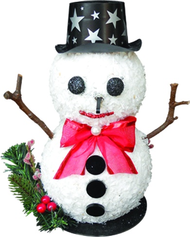 [REF046] 30cm Snowman w/ Bow Tie