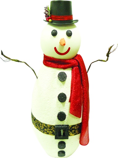 [REF067] 1.45m Snowman w/ Scarf and Hat