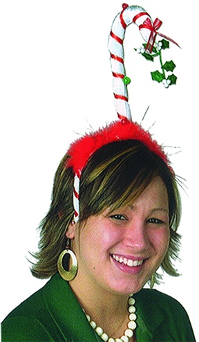 [20722] Mistletoe Candy Cane Bopper