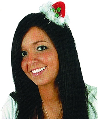[20724] Santa Mini Hat Hair Clip