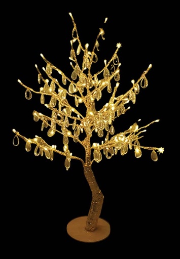 [HB028] 1m x 60cm Illuminated Crystal Tree, Warm White LED