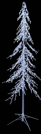[HB030] 2.8m x 1m Illuminated Christmas Tree, White LED