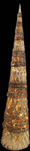 [OM038] 2.4m Illuminated Cone - Gold