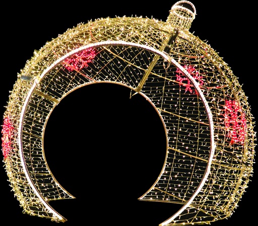 [EV030] 2.7m x 2.5m Giant Illuminated Walk-through Bauble