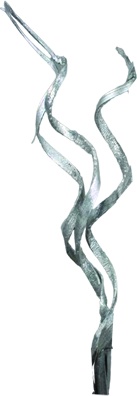 [GL207] Glittered Coco Lazer Curl - Silver