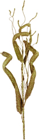 [DZ015-GD] 90cm Leaf Spray - Gold