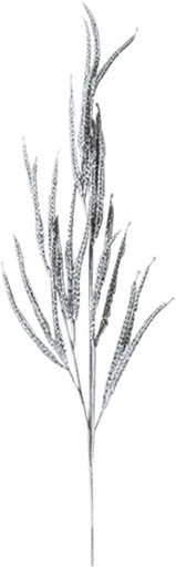 [EYK1496-S] 80cm Leaf Spray - Silver