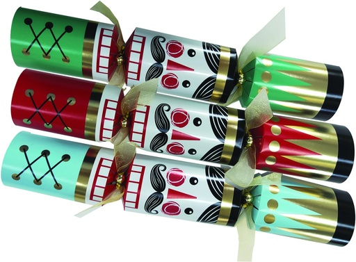 [SBC236] 30cm Classic Crackers w/ Nutcracker Design - Multicolour
